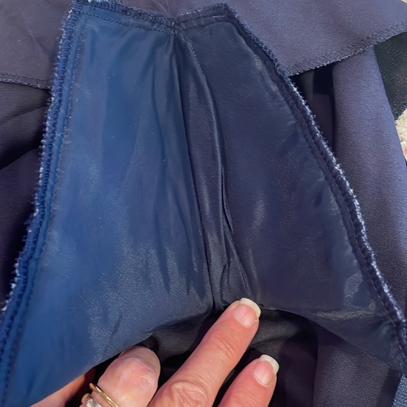 Vintage dress navy blue petite size 10 - Picture 9 of 13